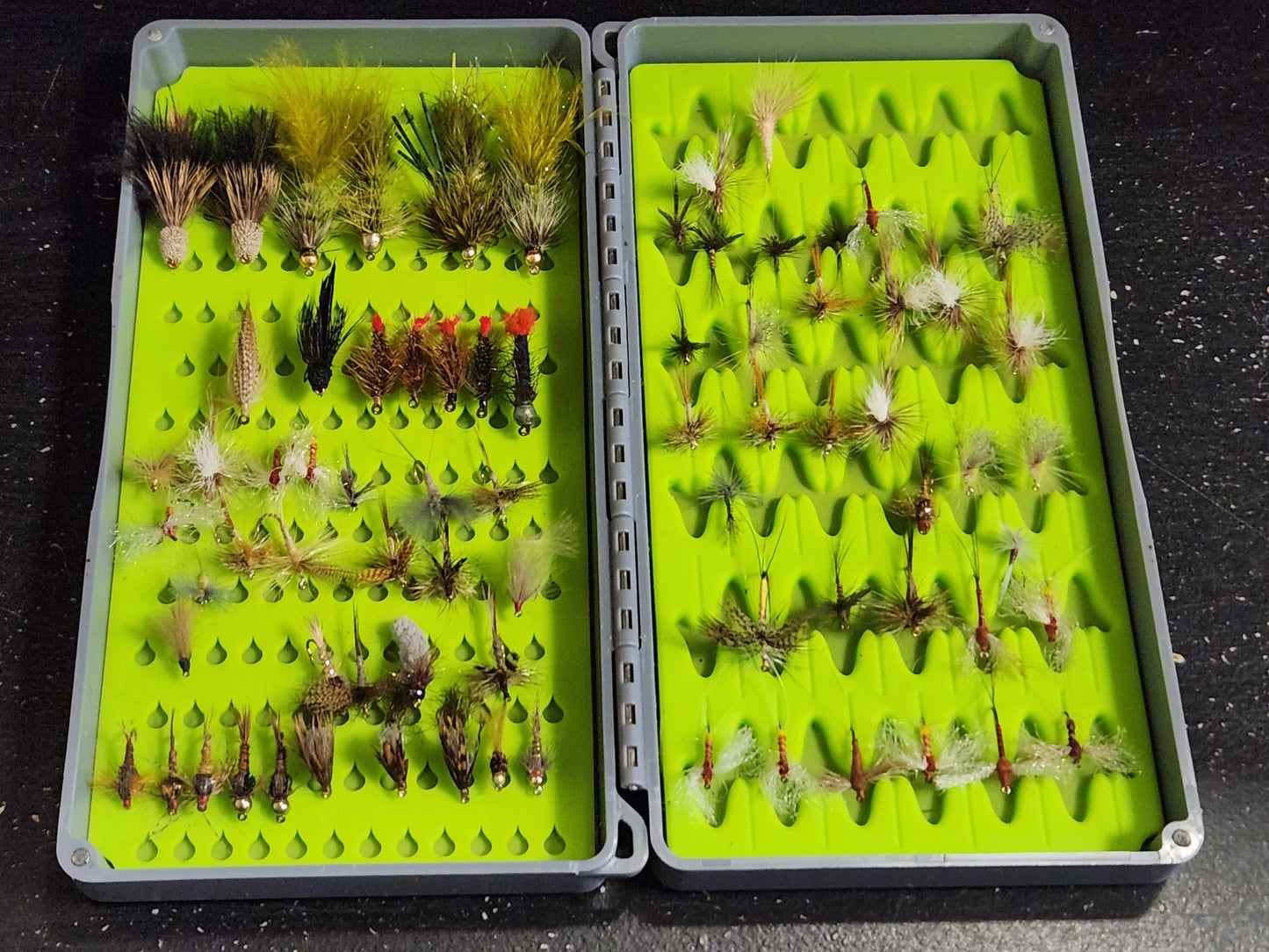 Loaded Fly Box, ORVIS / Tacky full of flies