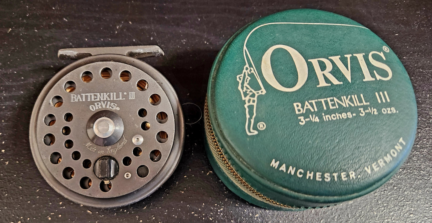 Orvis Battenkill III Fly Fishing Reel With Case Made in England