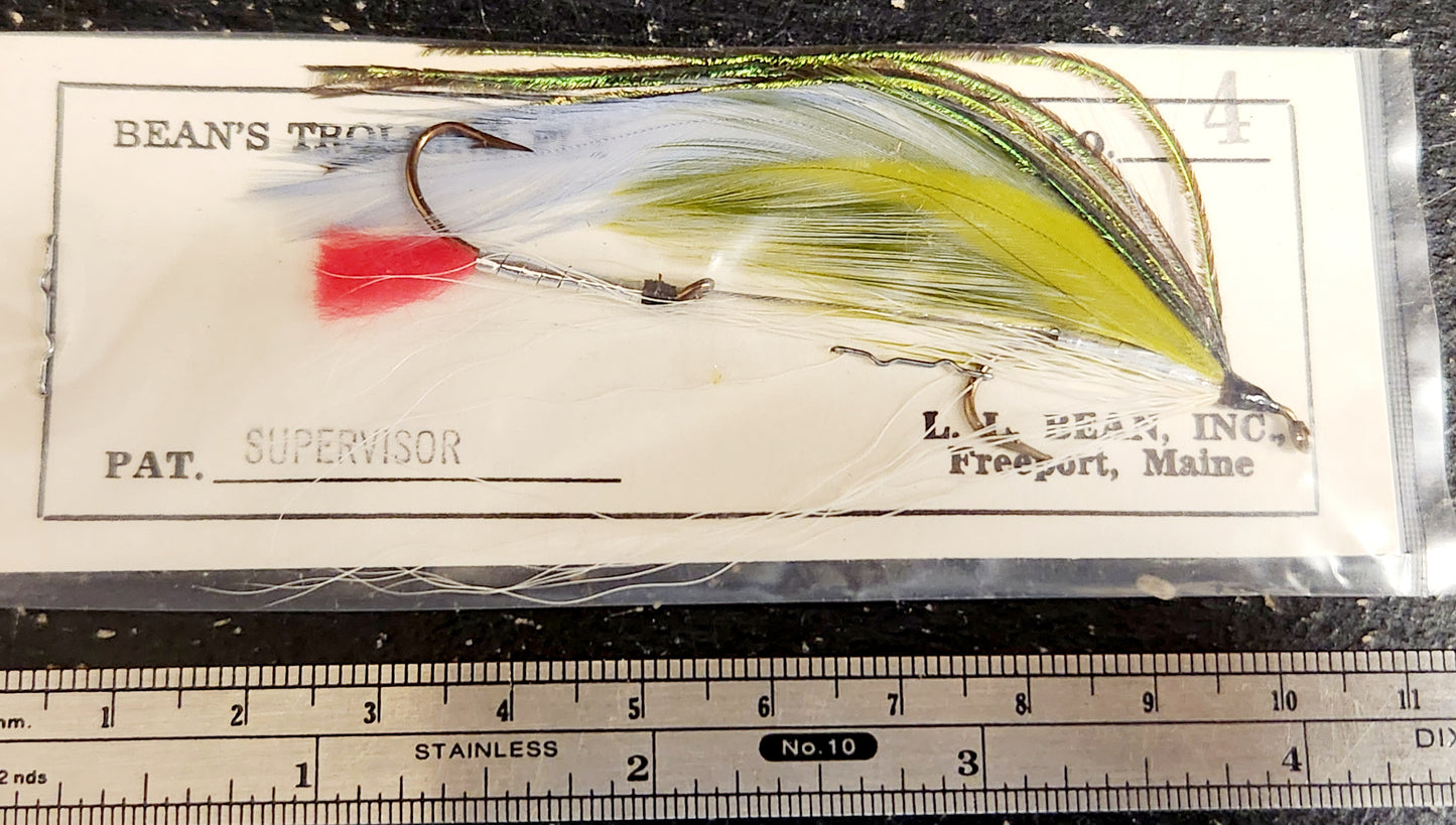 Vintage Supervisor Trolling Fly, Supervisor Tandem Streamer Fly