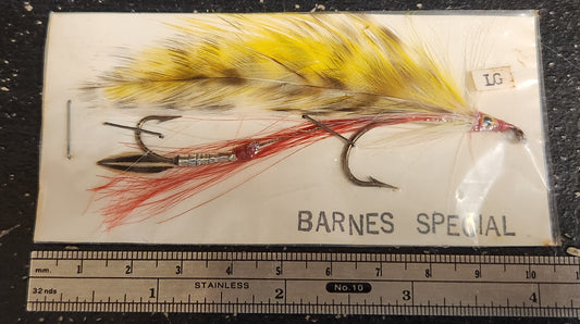 Vintage Barnes Special Trolling Fly 4", Barnes SpecialTandem Streamer Fly
