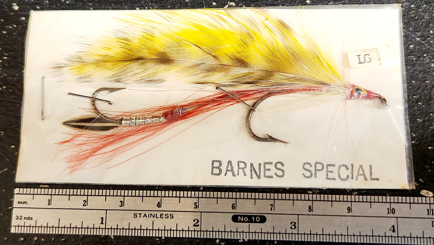 Vintage Barnes Special Trolling Fly 4", Barnes SpecialTandem Streamer Fly