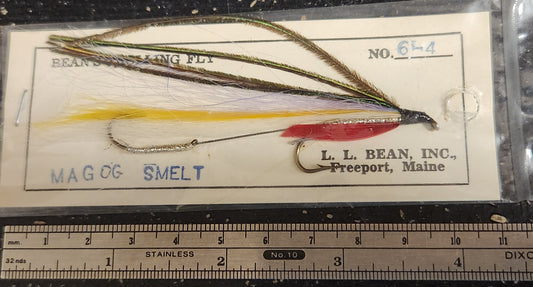 Vintage Magog Smelt Trolling Fly 4", Magog Smelt Tandem Streamer Fly
