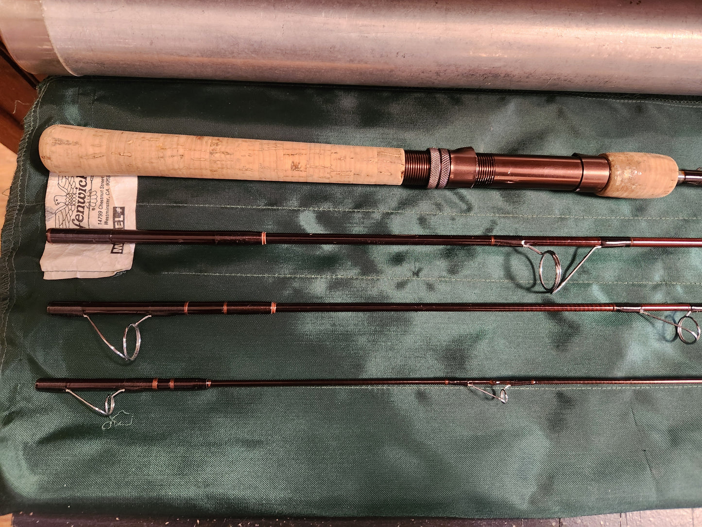 Vintage Fenwick GSF 74-4 Fly/Spin Rod, Sock And Tube