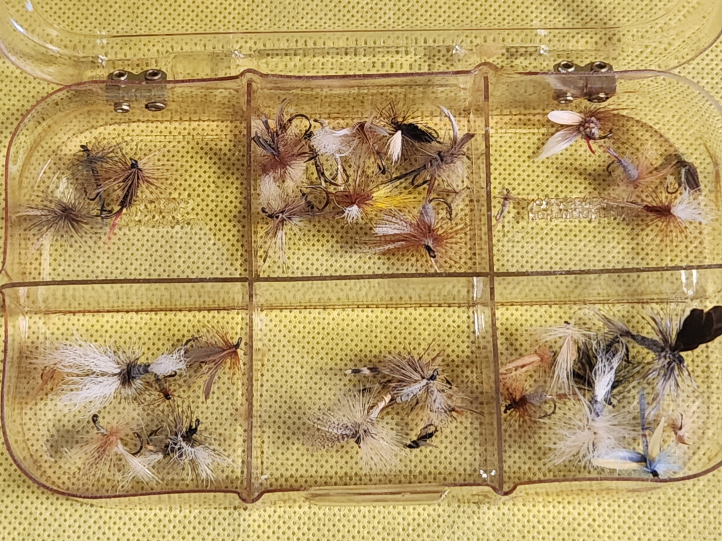 Dewitt Unbrekable Fly Box with Flies 38 flies