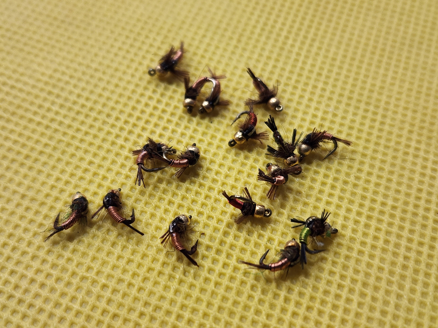 16 Bead Head Copper John Emerger Nymphs #18