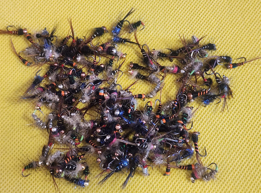 12 Tungsten Bead Trout Jig Selection, 12 Trout Jigs, Trout Jig Closeout Lot