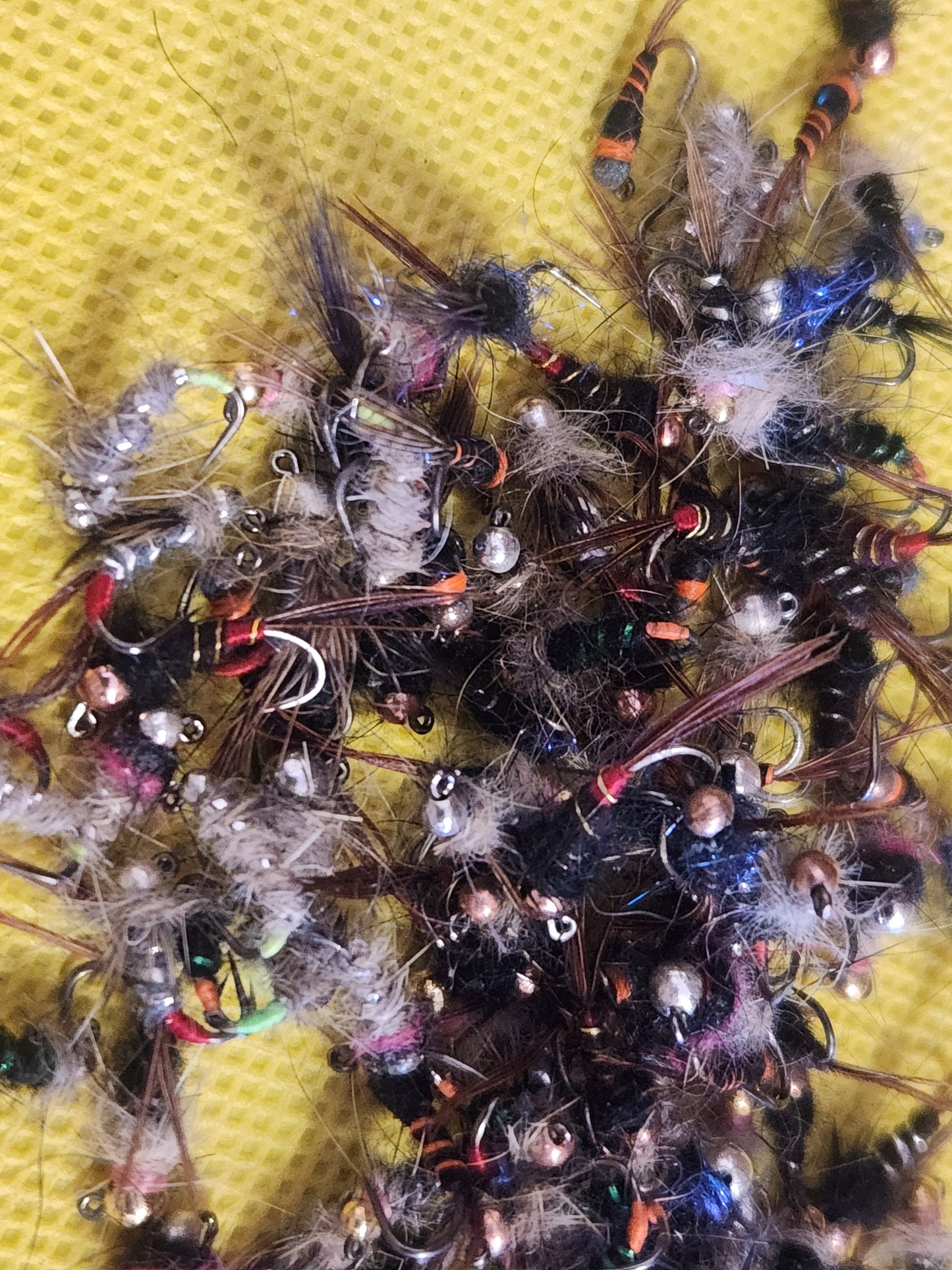 12 Tungsten Bead Trout Jig Selection, 12 Trout Jigs, Trout Jig Closeout Lot
