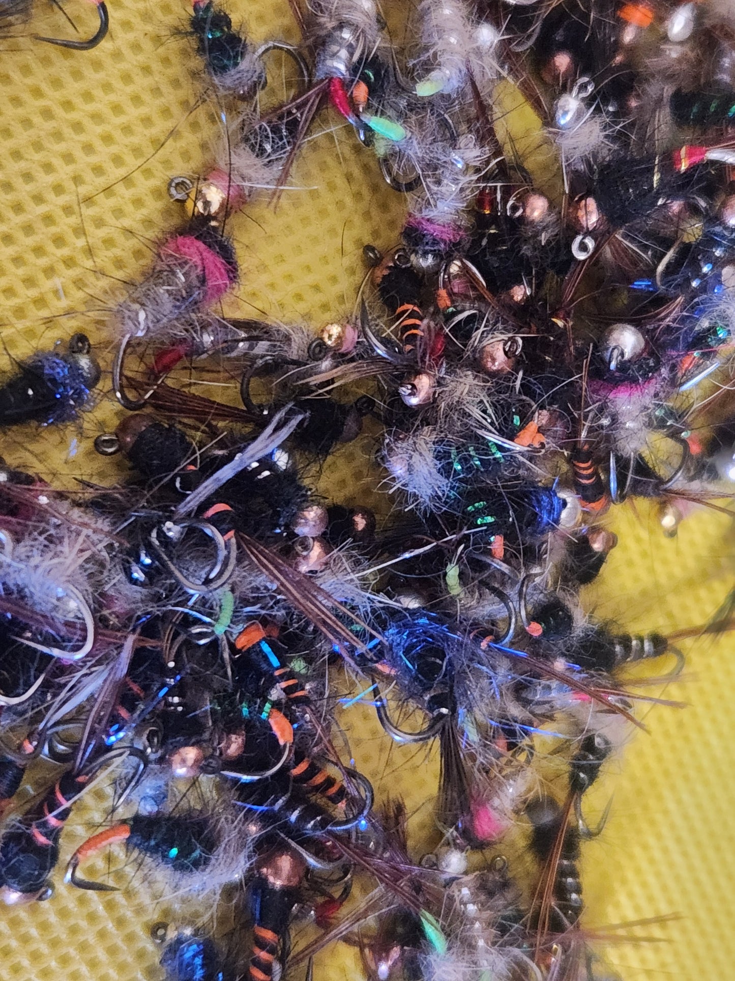 12 Tungsten Bead Trout Jig Selection, 12 Trout Jigs, Trout Jig Closeout Lot