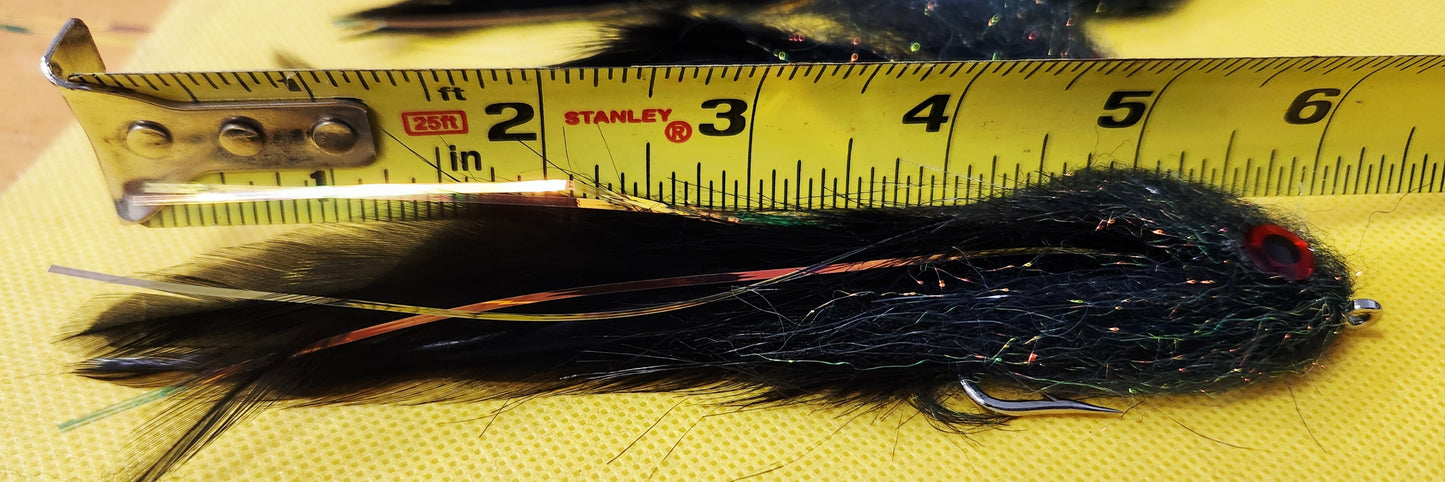 GT Delight Fly, Big Game Fly Pattern. 6" Baitfish Fly