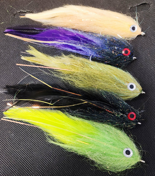 GT Delight Fly, Big Game Fly Pattern. 6" Baitfish Fly