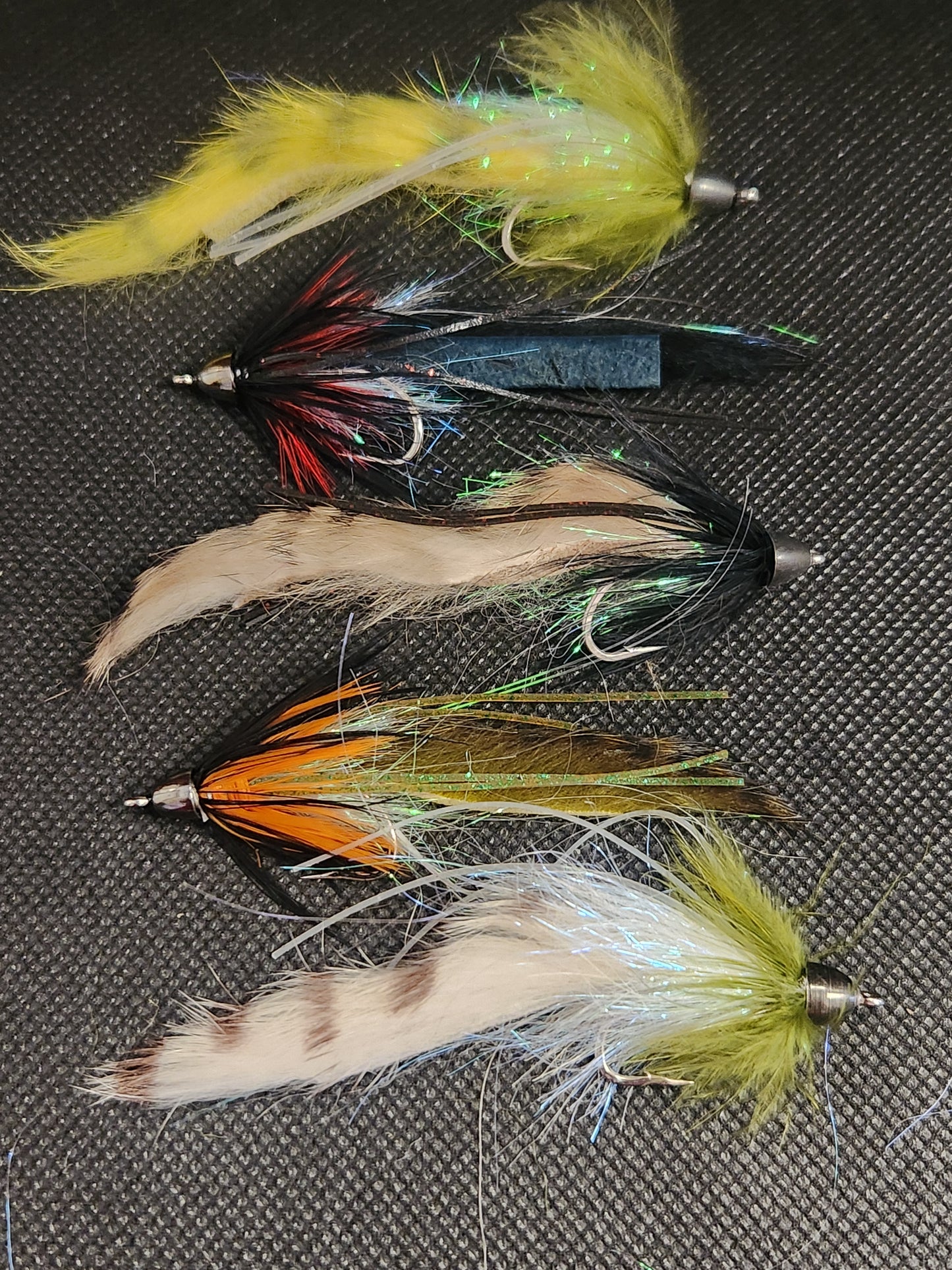 Small Conehead Leech Selection, Conehead Rabbit Leech, Conehead Streamer Fly, String Leech