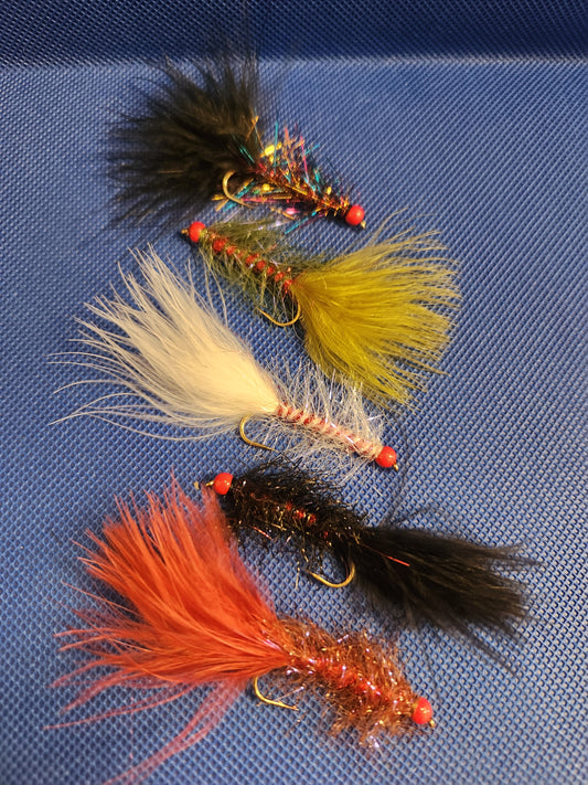 Ken's Red Head Polar Bugger, Woolly Bugger, Bead Head Bugger #2