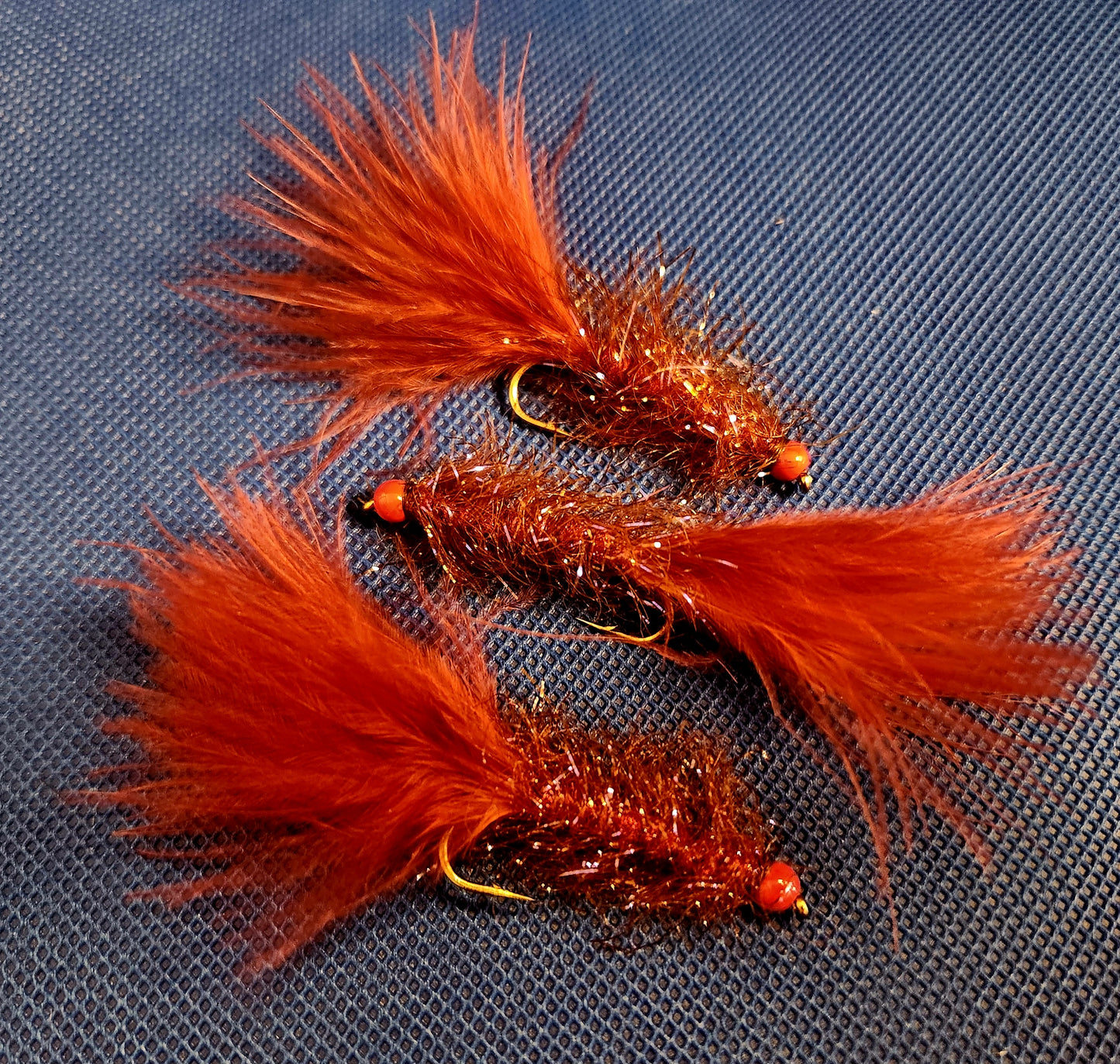 Ken's Red Head Polar Bugger, Woolly Bugger, Bead Head Bugger #2