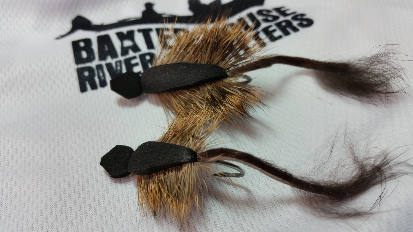 Morrish Mouse Fly, Deer Hair and Foam Mouse Fly, Morrish Mouse, Deer Hair Mice, Floating Deer Hair Mouse, Floating Mouse