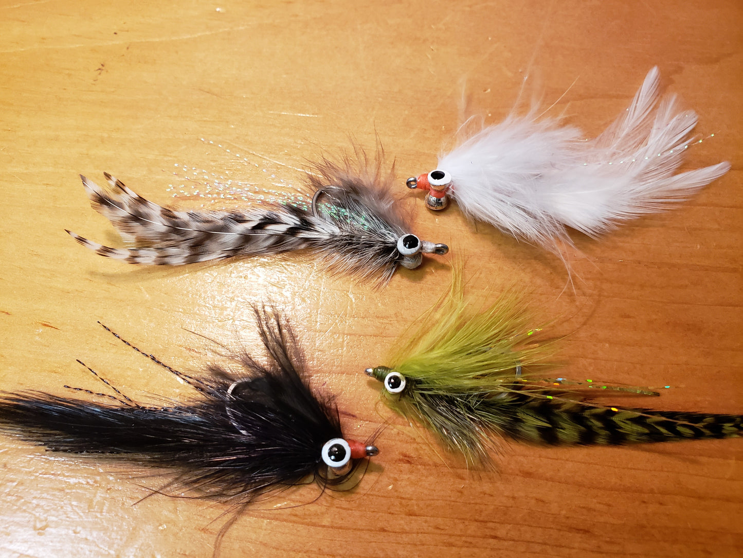 Streamer Fly, Ken's Simple Streamer, Clouser Minnow, Deceiver Fly, Salt Water Guide Fly