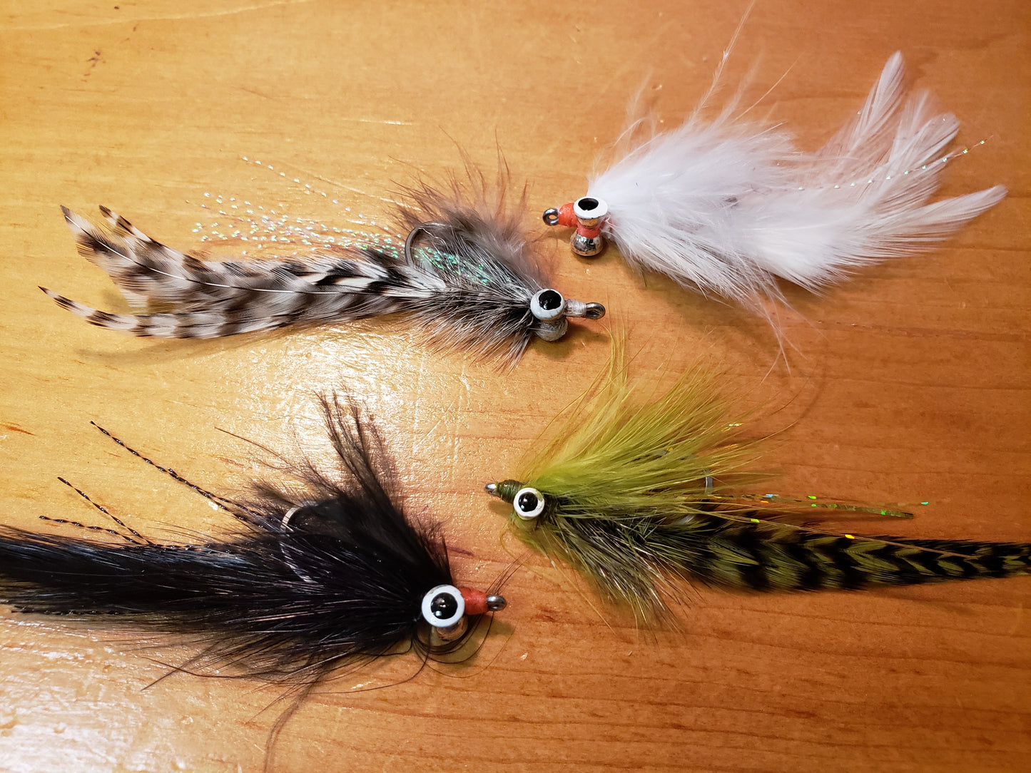 Streamer Fly, Ken's Simple Streamer, Clouser Minnow, Deceiver Fly, Salt Water Guide Fly