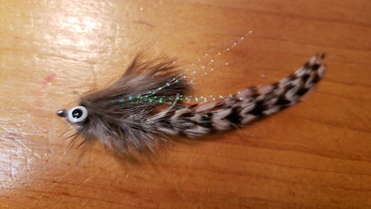 Streamer Fly, Ken's Simple Streamer, Clouser Minnow, Deceiver Fly, Salt Water Guide Fly