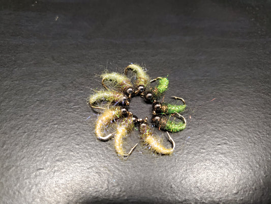 Tungsten Bead Ice Caddis Pupa, Tungsten Ice Caddis