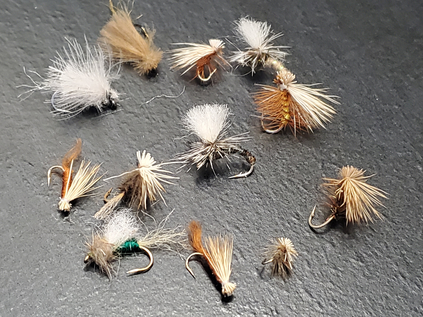 Dozen Mixed Caddis Dry Flies, 12 Fly Caddis Selection