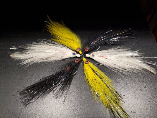 Articulated Deceiver 6 Fly Selection, Lefty's Deceiver, Articulated Deceiver Streamer Fly