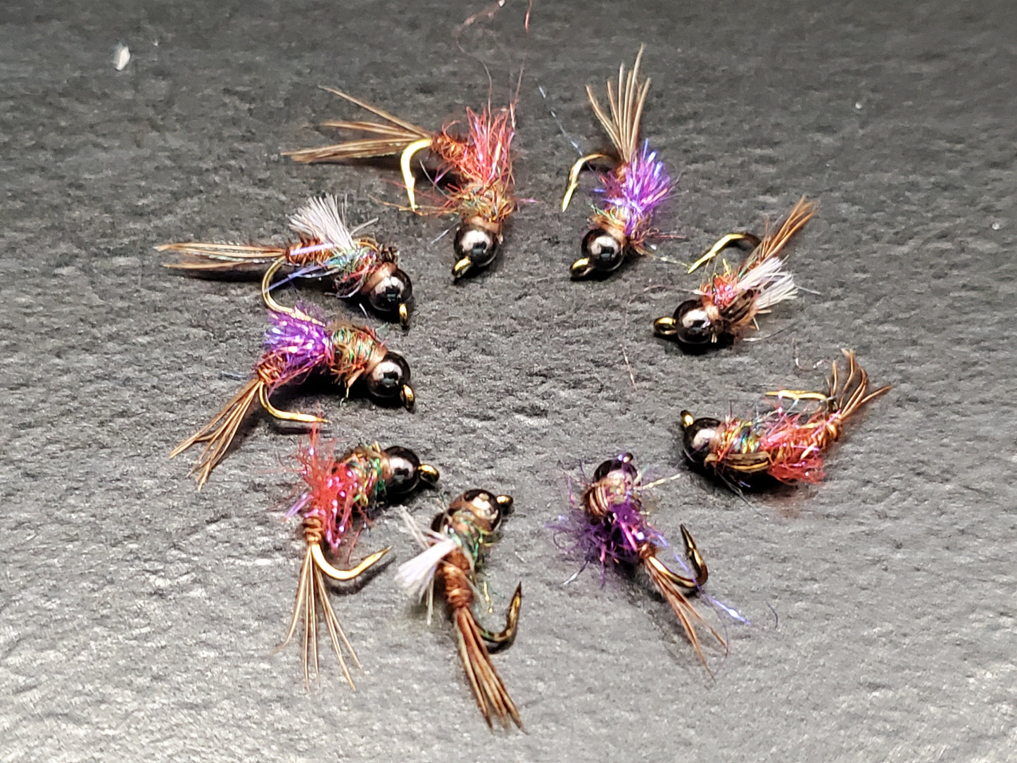 Trigger Nymph, Tungsten Bead Trigger Nymphs, Tail Water Tungsten Bead Head Nymph, BH Nymph