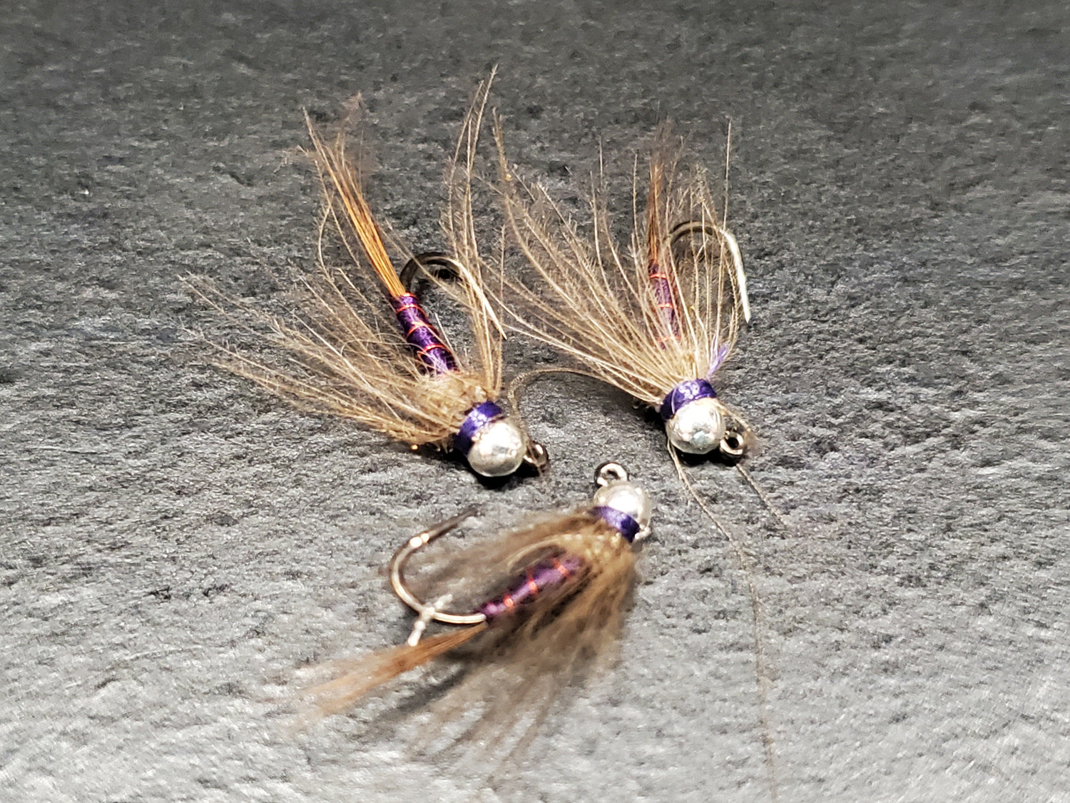 Tungsten Bead CDC Trout Jigs, Jig Fly, Jig Flies, Bead Head Nymphs