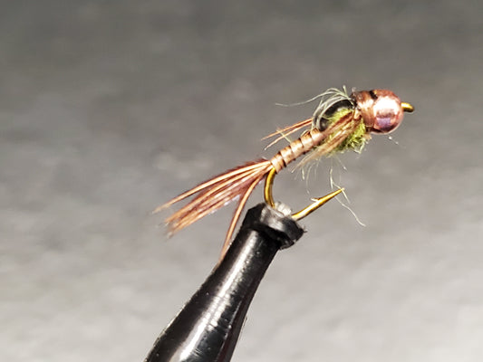 Micro Mayfly Nymph, Tungsten Bead Micro Mayfly Nymph, Mayfly Nymph #16-#18 BWO and Sulfur