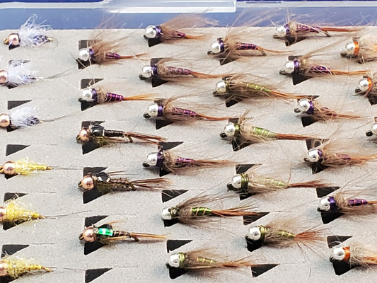 39 Tungsten Bead Trout Jigs, Jig Fly Selection, Trout Jigs, Tungsten Nymph