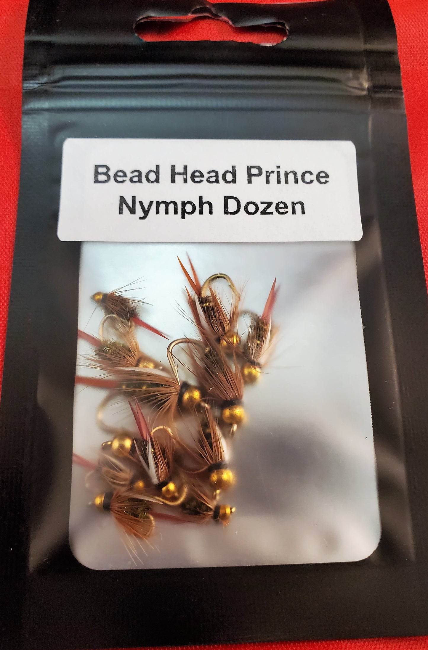 Bead Head Prince Nymph Selection, Bead Head Prince Nymph Mixed DOZEN