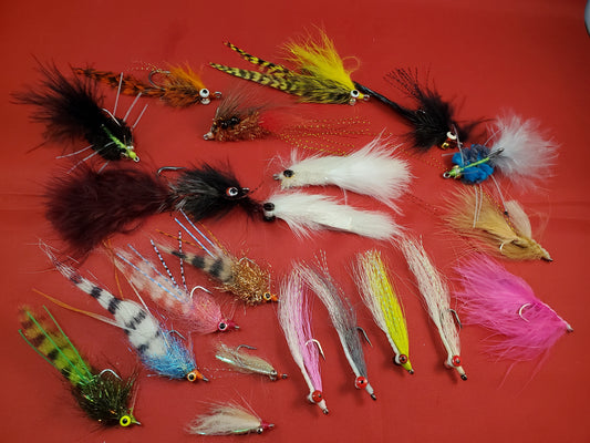 Salt Water Fly Selection, Capt Ken's Flats Selection, 21 Fly Flats Selection