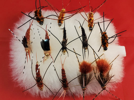 Capt. Ken's Bead Heads Rubber Legs Stonefly Nymph Selection, Bead Head Stonefly Nymph