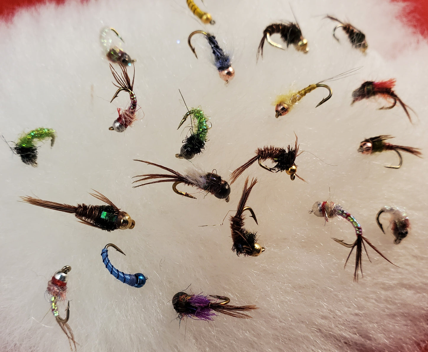Tungsten Bead Head Nymph Selection 20 Fly Selection, Tail Water Nymph Selection