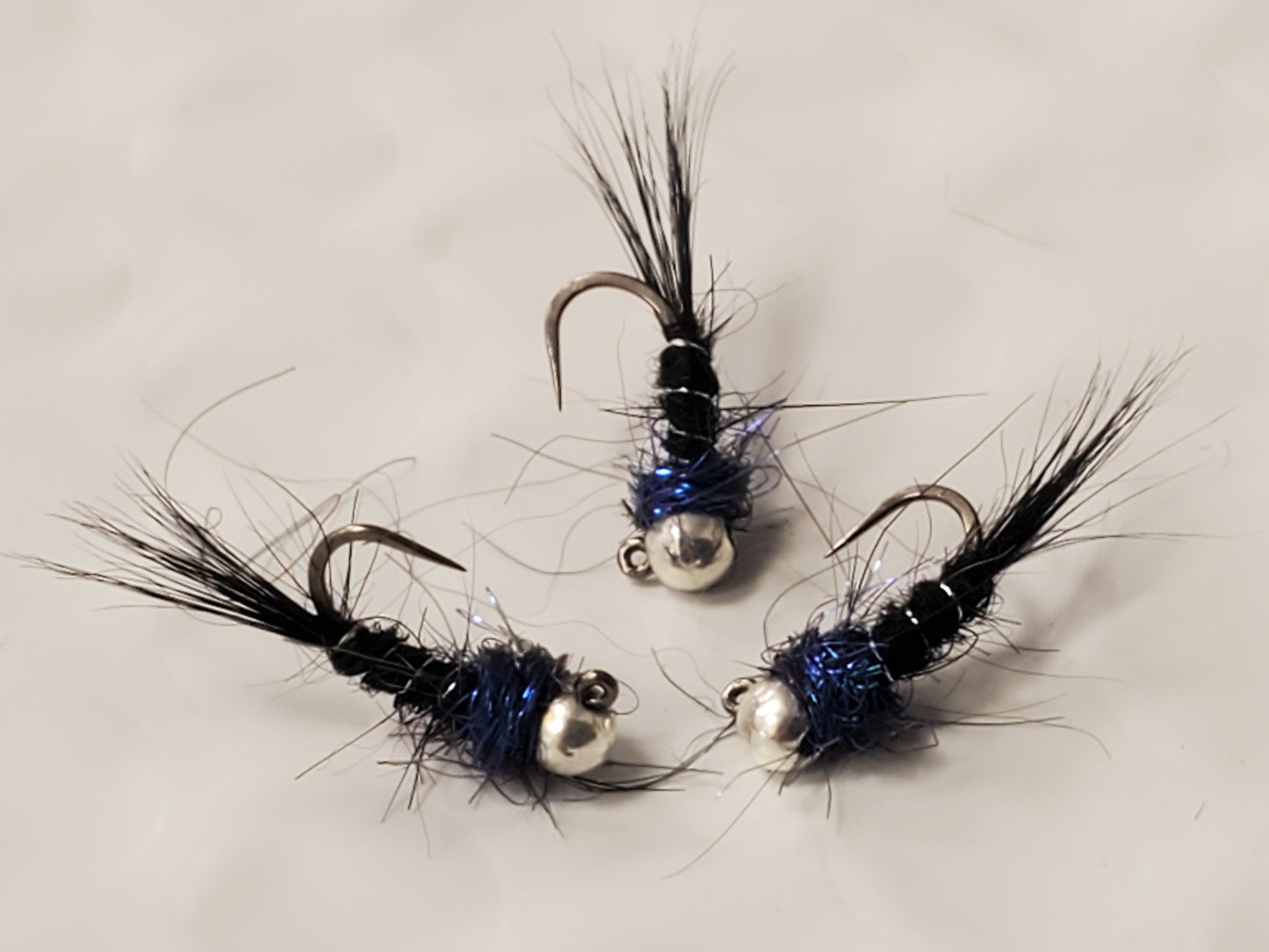 Trout Jig, Tungsten Bead Head Trout Jig, Trout Jig Nymph, Bead Head Nymph, Trout Jig Black and Blue Stonefly