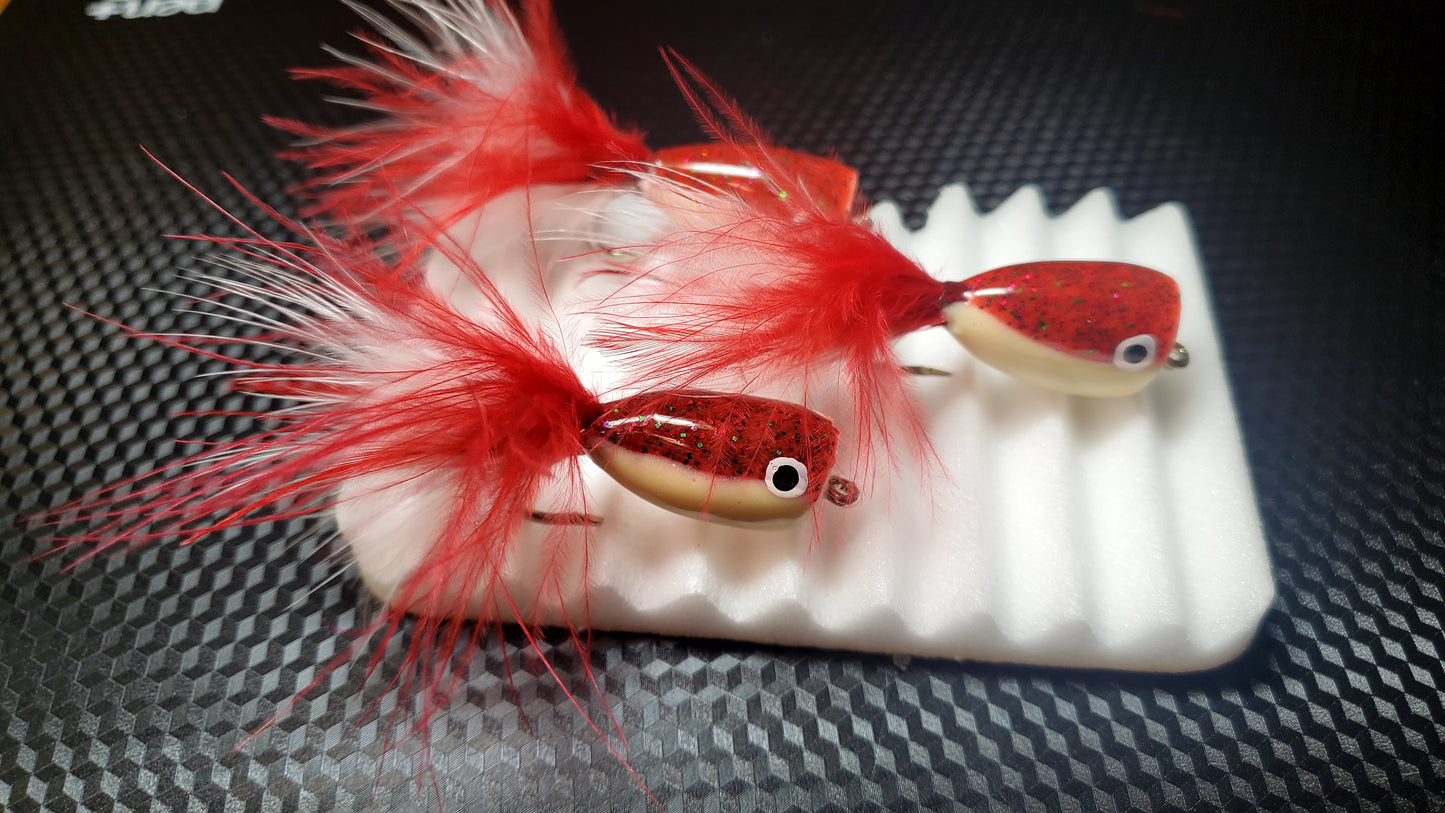 Salt Water Poppers, CLOSEOUT, Bass Popper #2/0, Salt water Popper, Poppers, Popper Fly