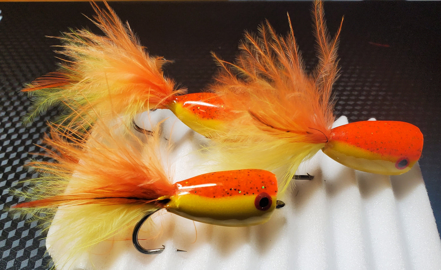Popper Flies Trout Bass Bug Popper Fishing Flies Fresh/Saltwater