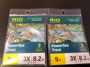 RIO Products Leaders Powerflex Knotless 9′ 2X Leaders 3 Pack, Clear