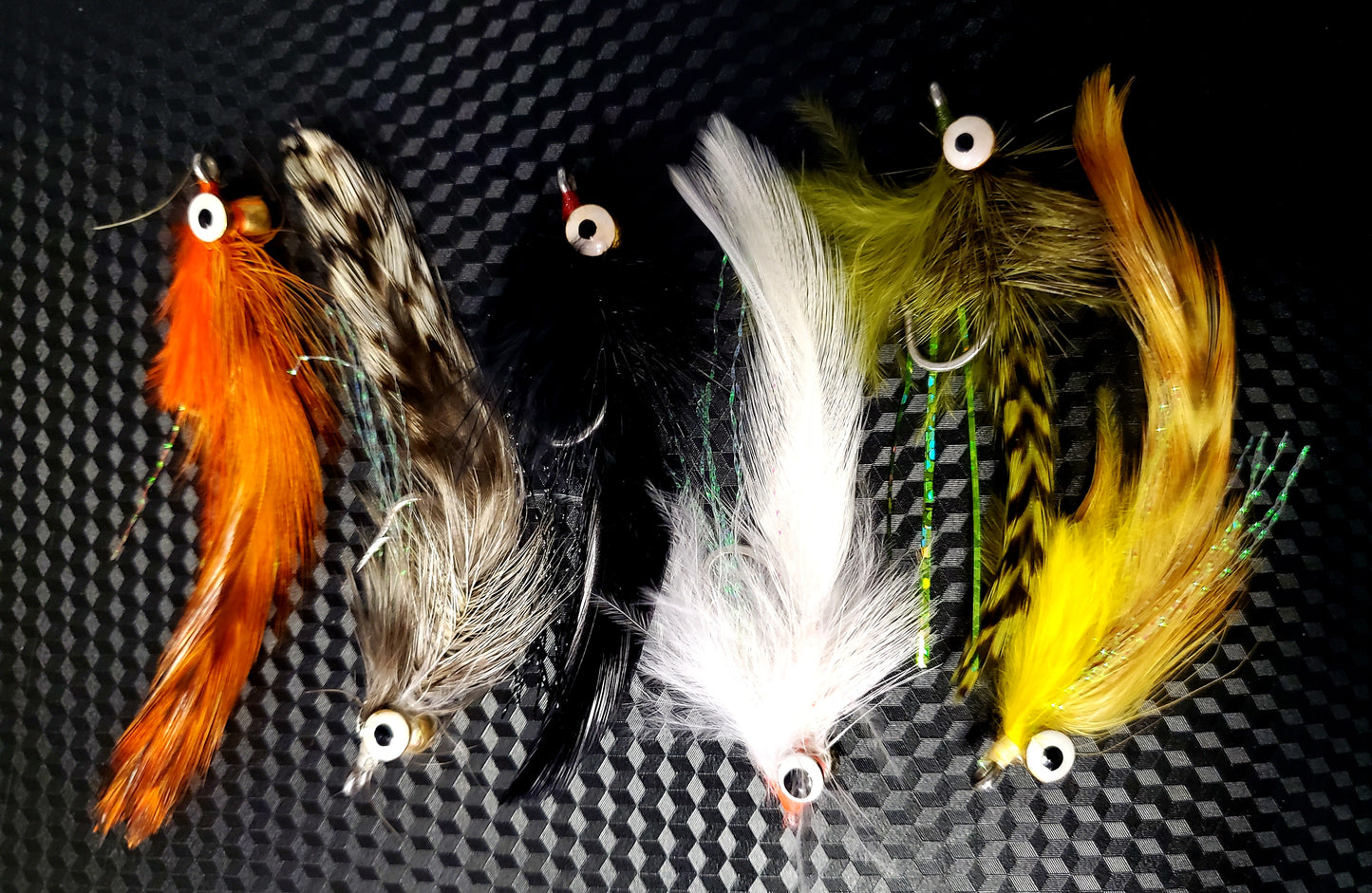 Streamer Fly, Ken's Simple Streamer, Clouser Minnow, Deceiver Fly, Salt Water Guide Fly