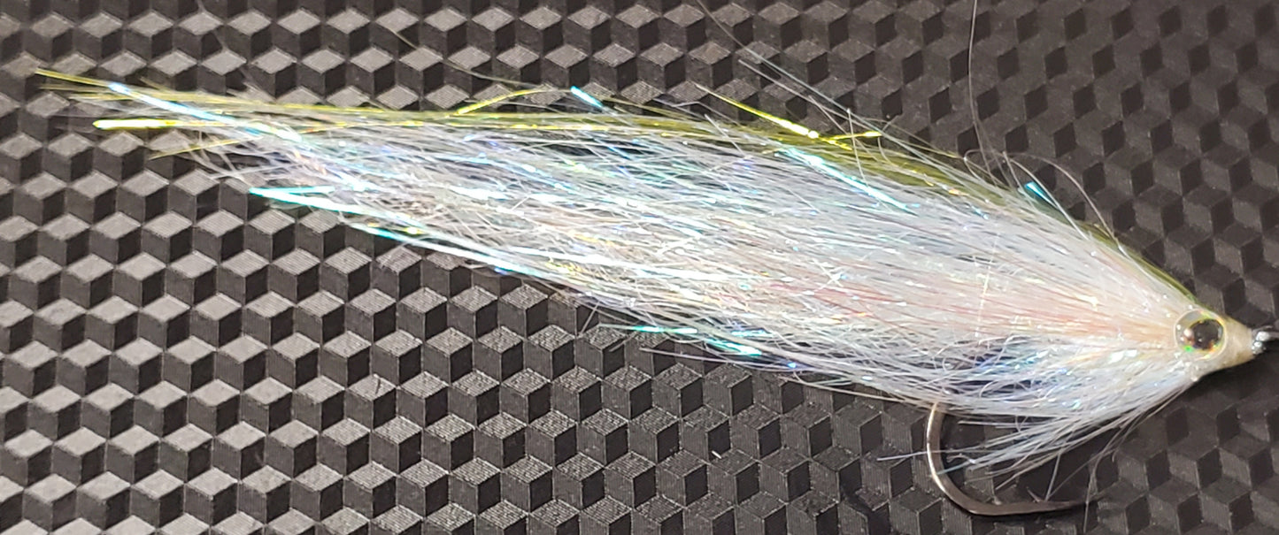 Flashy Anchovy Fly, Salt Water Anchovy Fly, Salt Water Baitfish Fly