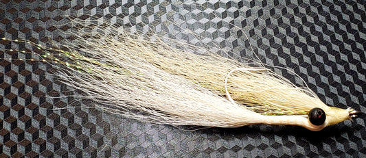 Tan / White Clouser Minnow, Salt Water Clouser Minnow