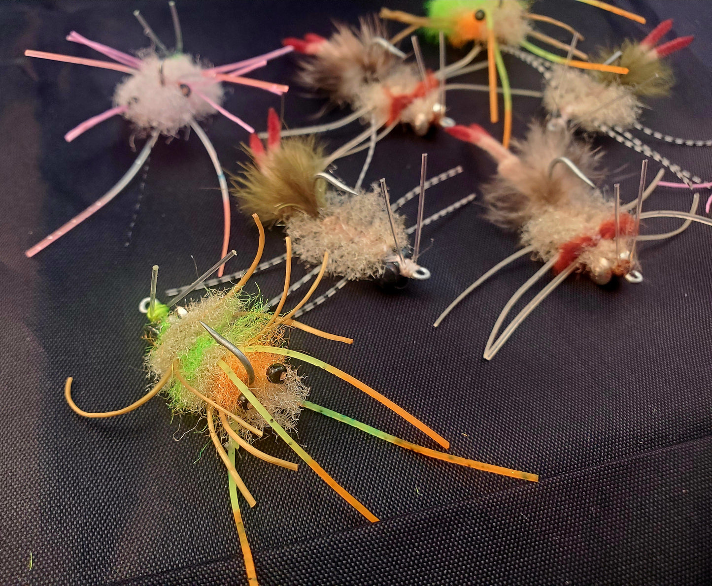 8 Permit Crab Fly Selection, Bonefish Fly Selection, Sand Crab Fly, Permit Crab Fly