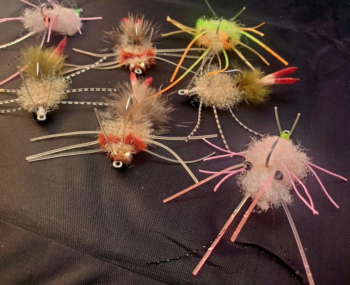 8 Permit Crab Fly Selection, Bonefish Fly Selection, Sand Crab Fly, Permit Crab Fly