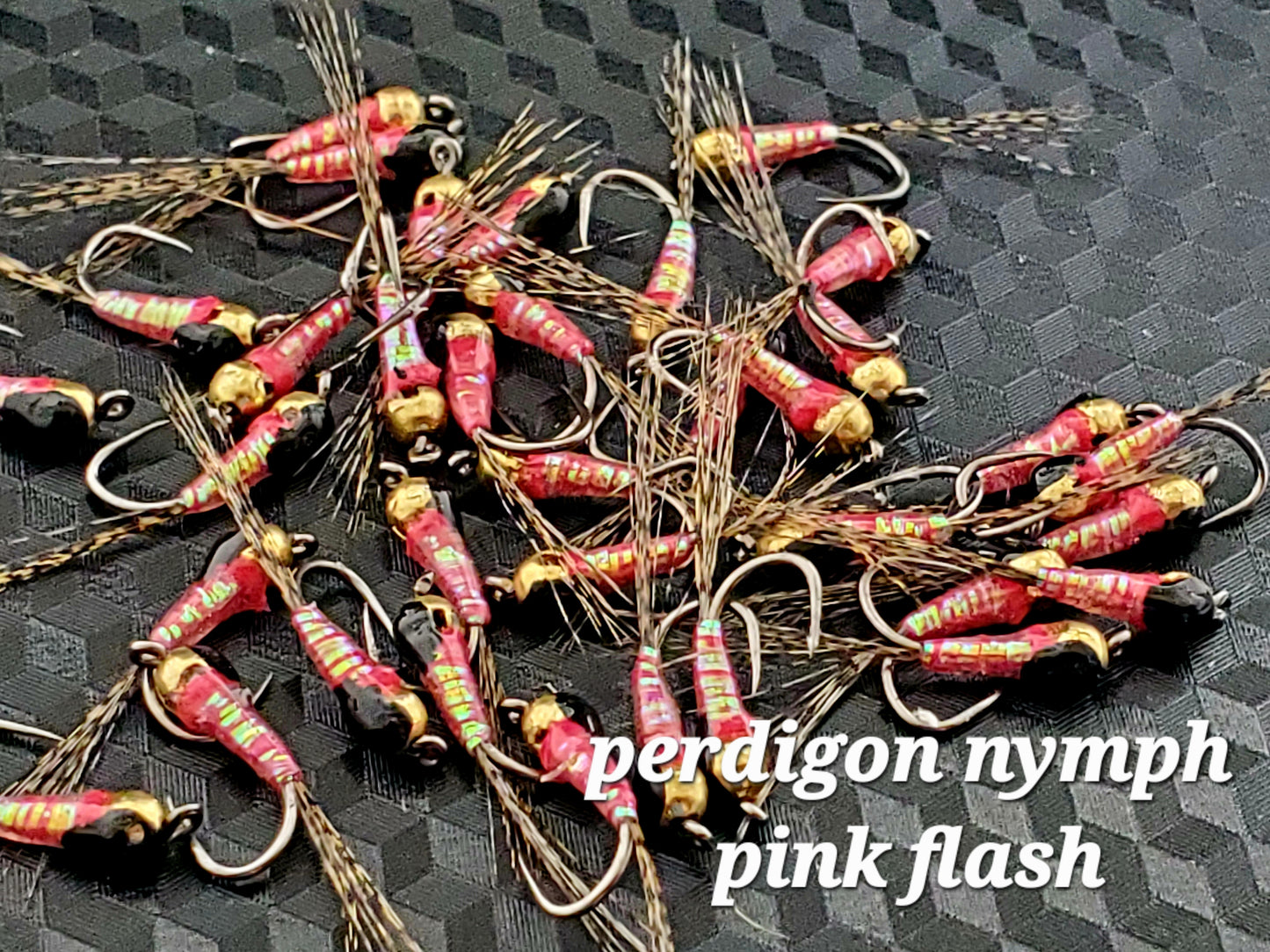 Tungsten Bead Perdigon Nymph, Tungsten Perdigon Nymph, Perdigon Nymph Pink Flash