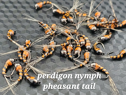 Tungsten Bead Perdigon Nymph, Tungsten Perdigon Nymph, Perdigon Nymph Pheasant tail