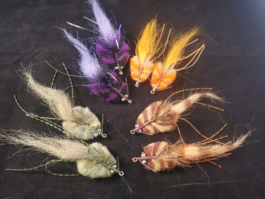 Kwan Fly Selection, 8 Kwan Flies, Redfish Kwan Fly #2