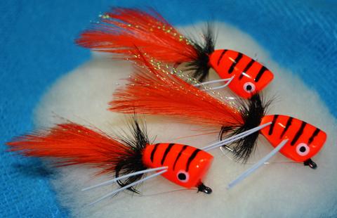 TWO BASS BOSS POPPER FLOPPERS PICK YOUR SIZE AND COLOR