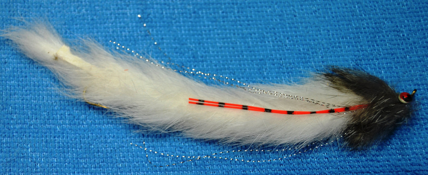 Upper Delaware Chew Toy Selection - 4 Streamer Flies, String Leeches,  - 5" -  6" total length